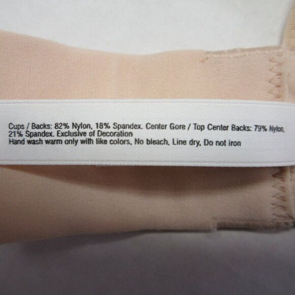 LE MYSTERE Sophia Lace T Back Bra 30DD T Shirt Bra 30E Almond Nude 570204749 NWT - Picture 8 of 11